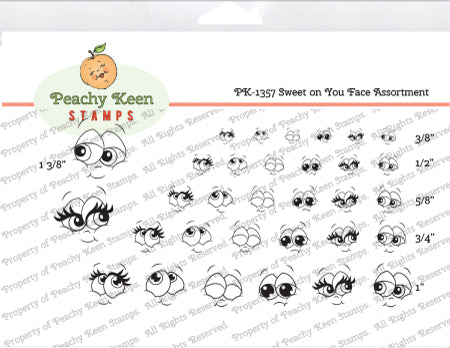 PK-1357 Sweet on You Face Stamp Assortment