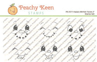 PK-2511 Happy Winter 2" Face Stamp Set