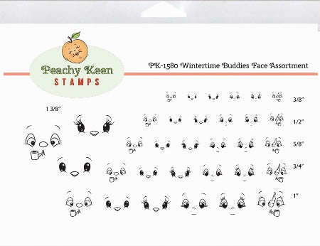 PK-1580 Wintertime Buddies Face Stamp Assortment