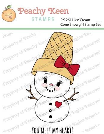 PK-2611 Ice Cream Cone Snowgirl Stamp Set