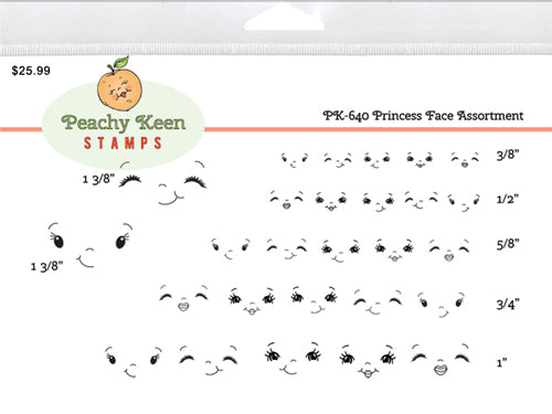 PK-640 Princess Face Stamp Assortment