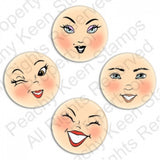 PK-660 Laughy Taffy Face Stamp Assortment