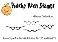 PK-172 GLASSES fit 1/2" Face Stamps