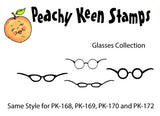 PK-172 GLASSES fit 1/2" Face Stamps