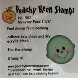 PK-582 Monster Face Stamp 1 1/8’