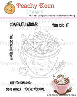 PK-1251 Congratulations Marshmallow Mug Stamp Set