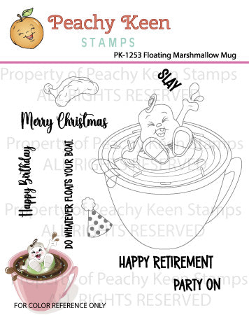 PK-1253 Floating Marshmallow Mug Stamp Set