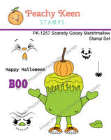 PK-1257 Scaredy Gooey Marshmallow Stamp Set