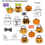 PK-1259 Trick or Treater Accessories Stamp Set