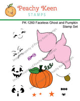 PK-1260 Faceless Ghost and Pumpkin Stamp Set