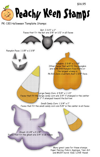 PK-130 Halloween Template Stamps