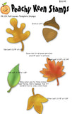 PK-131 Fall Leaves Template Stamps