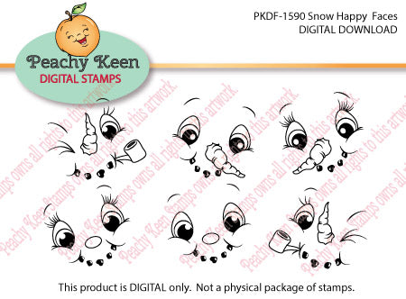 PKDF-1590 Snow Happy DIGITAL FACES