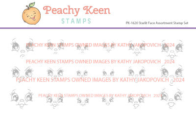 PK-1620 Starlit Face Stamp Assortment