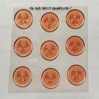 PK-163 Dolly Dumplins Face Stamp Set 1"