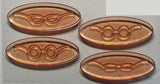 PK-169 GLASSES fit 1" Face Stamps