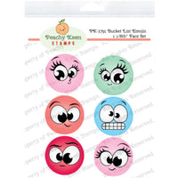 PK-1791 Bucket List Emojis 1 1-8th inch Stamp Set