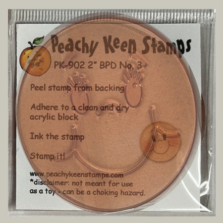 PK-902 Basic Paper Doll Face Stamp 2" No.3