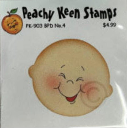 PK-903 Basic Paper Doll Face Stamp 2" No.4