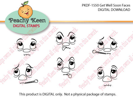 PKDF-1550 Get Well Soon Faces