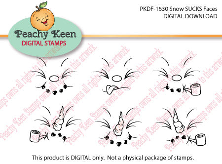 PKDF-1630 Snow Sucks DIGITAL FACES