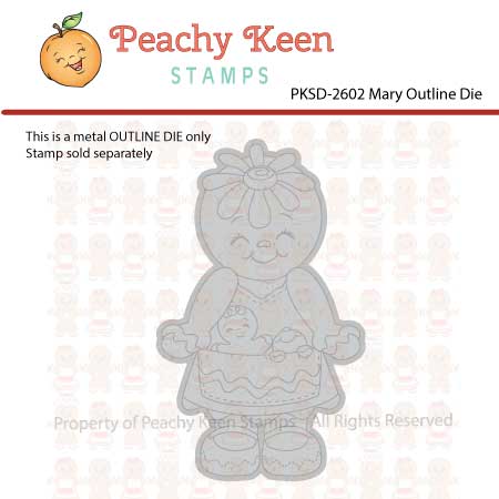 PKSD-2602 Mary Gingerbread Doll Outline Die