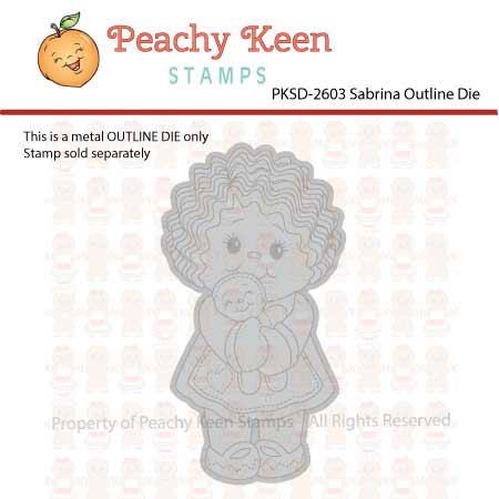 PKSD-2603 Sabrina Gingerbread Doll Outline DIE