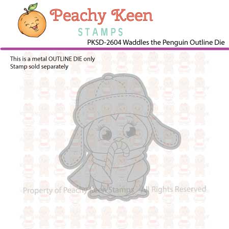 PKSD-2604 WADDLES the Penguin Outline DIE