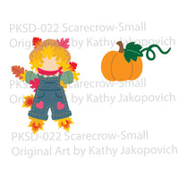 PKSD-022 Small Scarecrow Accessory Die and Face Stamp Set