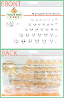 PK-470 Happpy New Year Face Stamp Assortment- CLEARANCE