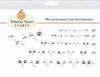 PK-1410 Christmas in July Face Stamp Assortment