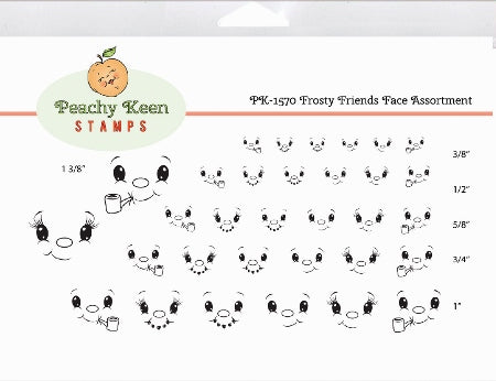 PK-1570 Frosty Friends Face Stamp Assortment