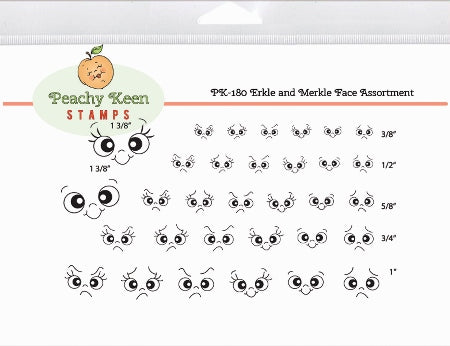 PK-180 Erkle and Merkle Face Stamp Assortment