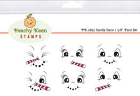 PK-1892 Candy Cane Faces 1 5/8" Stamp Set