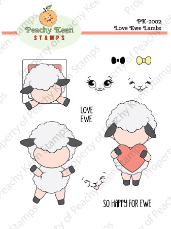 PK-2002 Love Ewe Lambs Stamp Set