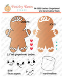 PK-2533 Faceless Gingerbread and Marshmallow Treats Stamp Set