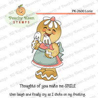 PK-2600 Lorie Gingerbread Doll Stamp Set