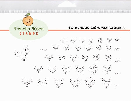 PK-460 Happy Lashes Face Stamp Assortment