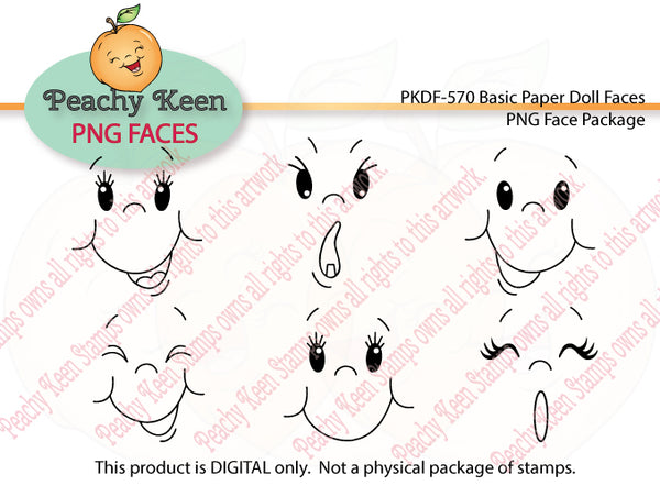PKDF-570 Basic Paper Doll DIGITAL FACES