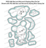 PKSD-006 Rest and Recover & Skating Mice Stamp and Die Set