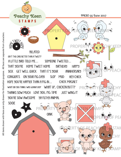 PKSC-35 June Stamp Club of the Month Stamp Set (retired) – Peachy