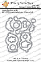 PKSD-002 Faceless Penguin Delight Stamp and Die Set