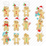 PKSD-009 Gingerbread Die and Face Stamp Set -BACKORDER UNTIL 10-18-23