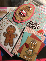 colored up gingerbreads for card making