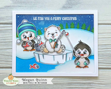 PKSD-001 Faceless Polar Bear Fun Stamp and Die Set
