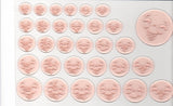 PK-460 Happy Lashes Face Stamp Assortment