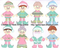PK-480 Christmas Character Face Stamp Assortment